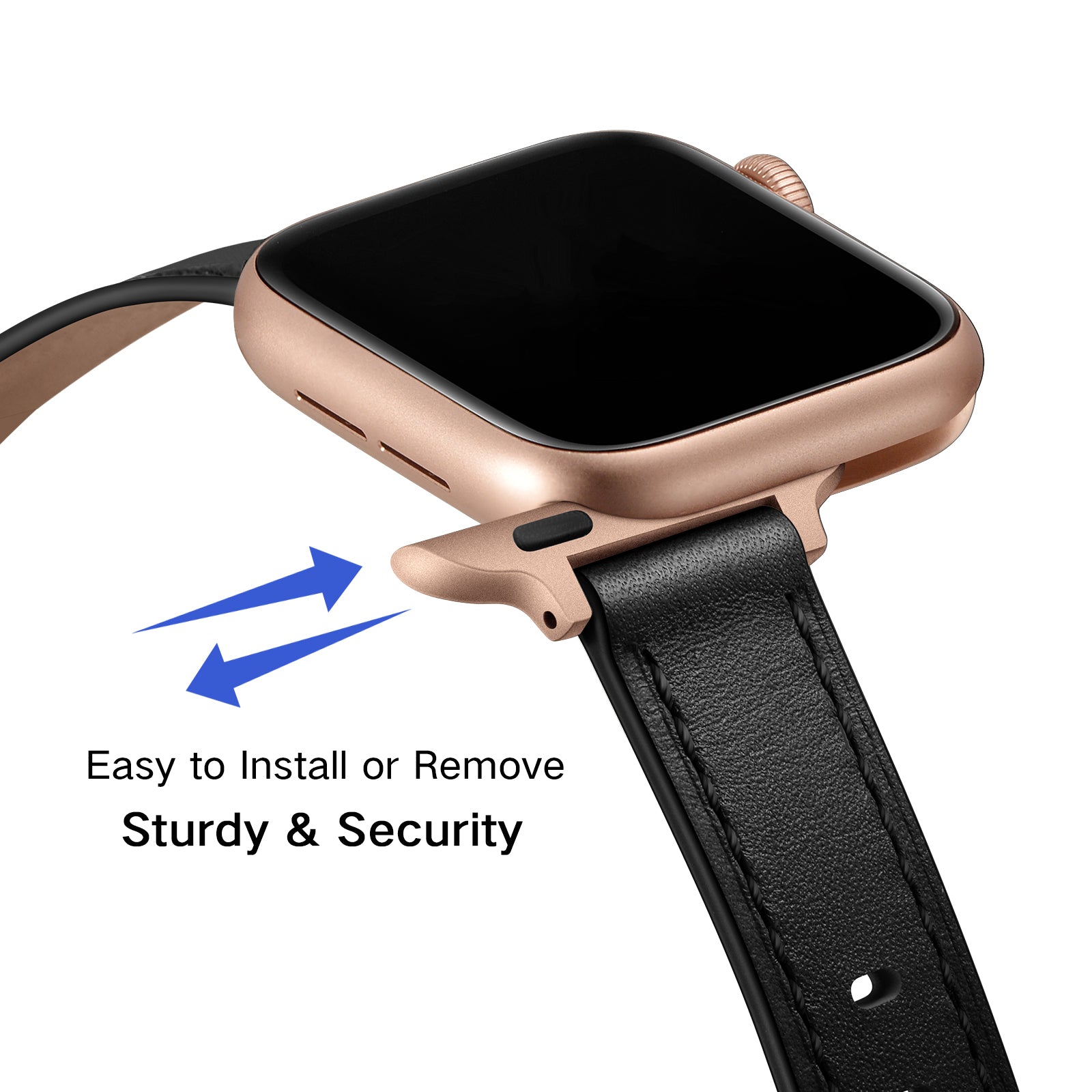 Genuine Leather Metal Buckle Watch Band Strap for Apple Watch Ultra 49mm Ultra 2 49mm Series 9 45mm SE (2023) 44mm Series 8 45mm 7 45mm Watch Series 6 5 4 SE 44mm SE (2022) 44mm Series 3 2 1 42mm Genuine Leather Metal Buckle Watch Band Strap for Apple Watch Ultra 49mm Ultra 2 49mm Series 9 45mm SE (2023) 44mm Series 8 45mm 7 45mm Watch Series 6 5 4 SE 44mm SE (2022) 44mm Series 3 2 1 42mm